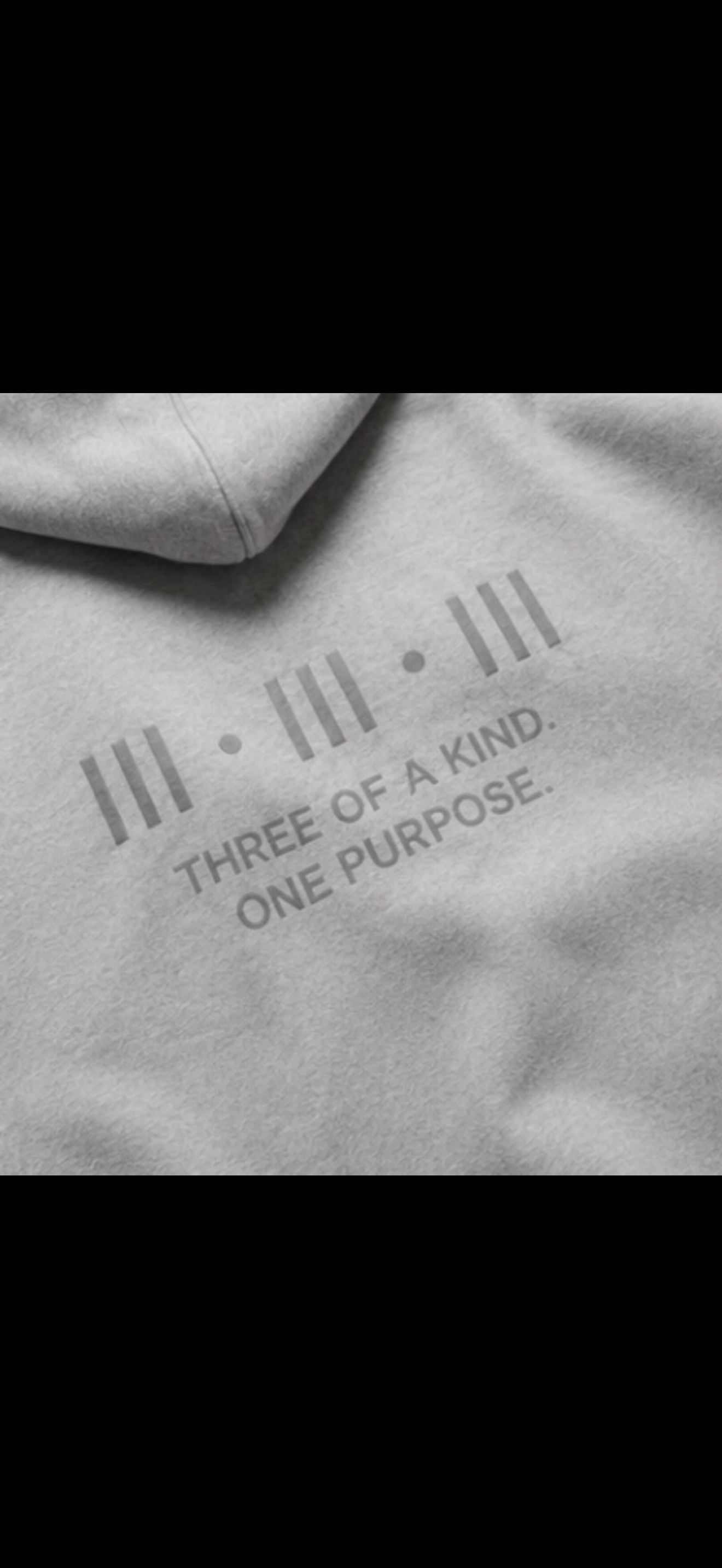 The three of a kind Hoodie.